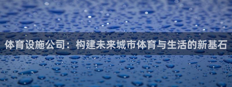 意昂体育4平台注册流程图：体育设施公司：构建未来城市