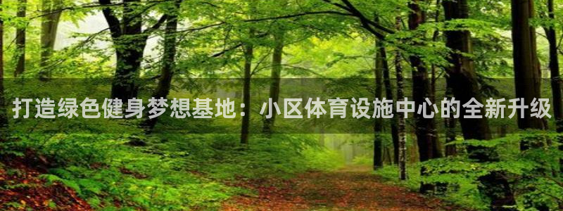 意昂4娱乐：打造绿色健身梦想基地：小区体育设施中心的