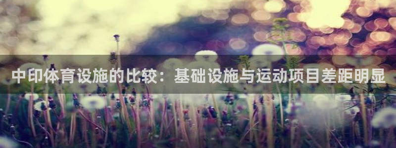 意昂体育4：中印体育设施的比较：基础设施与运动项目差距明显